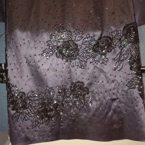 Arden B luxe beaded silk blend evening jacket WOW - Picture 6 of 10